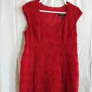 Connected short red dress